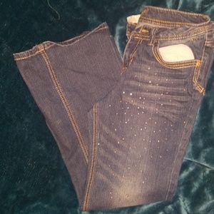 Justice bling jeans like new 10 1/2